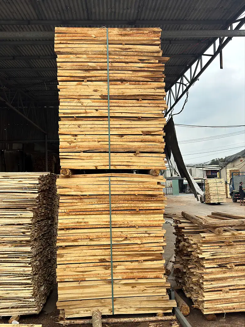 gỗ tràm xẻ sấy kiện trước khi đóng pallet theo ISPM 15