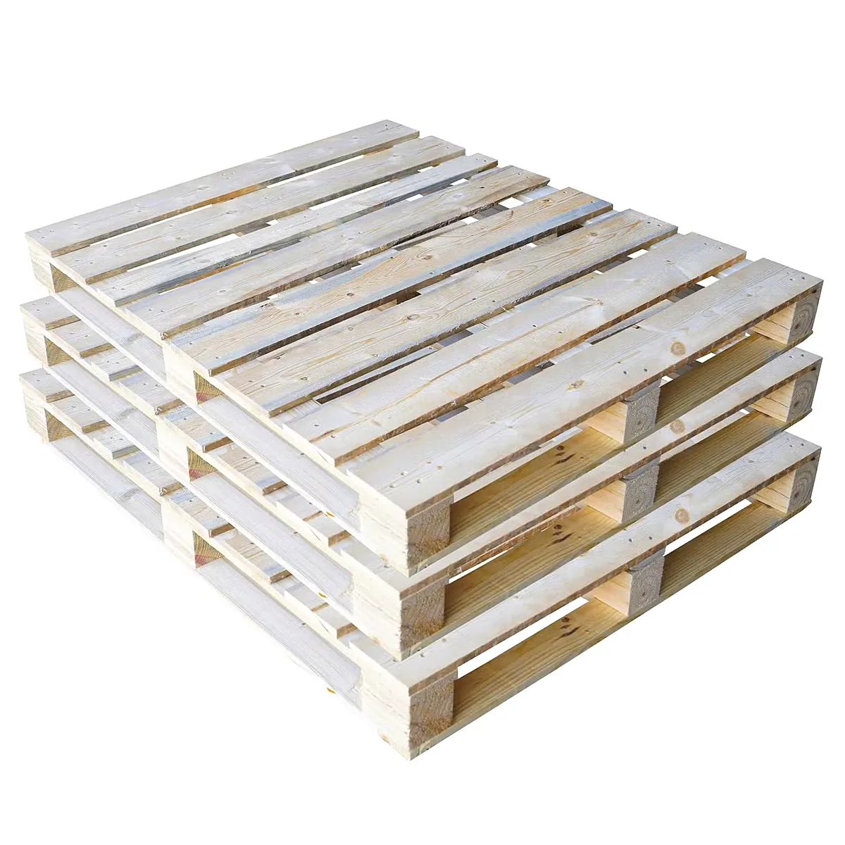 pallet gỗ 4 chiều khi so sánh pallet gỗ và pallet nhựa